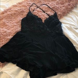 Lulu’s Star Spangled Backless Romper